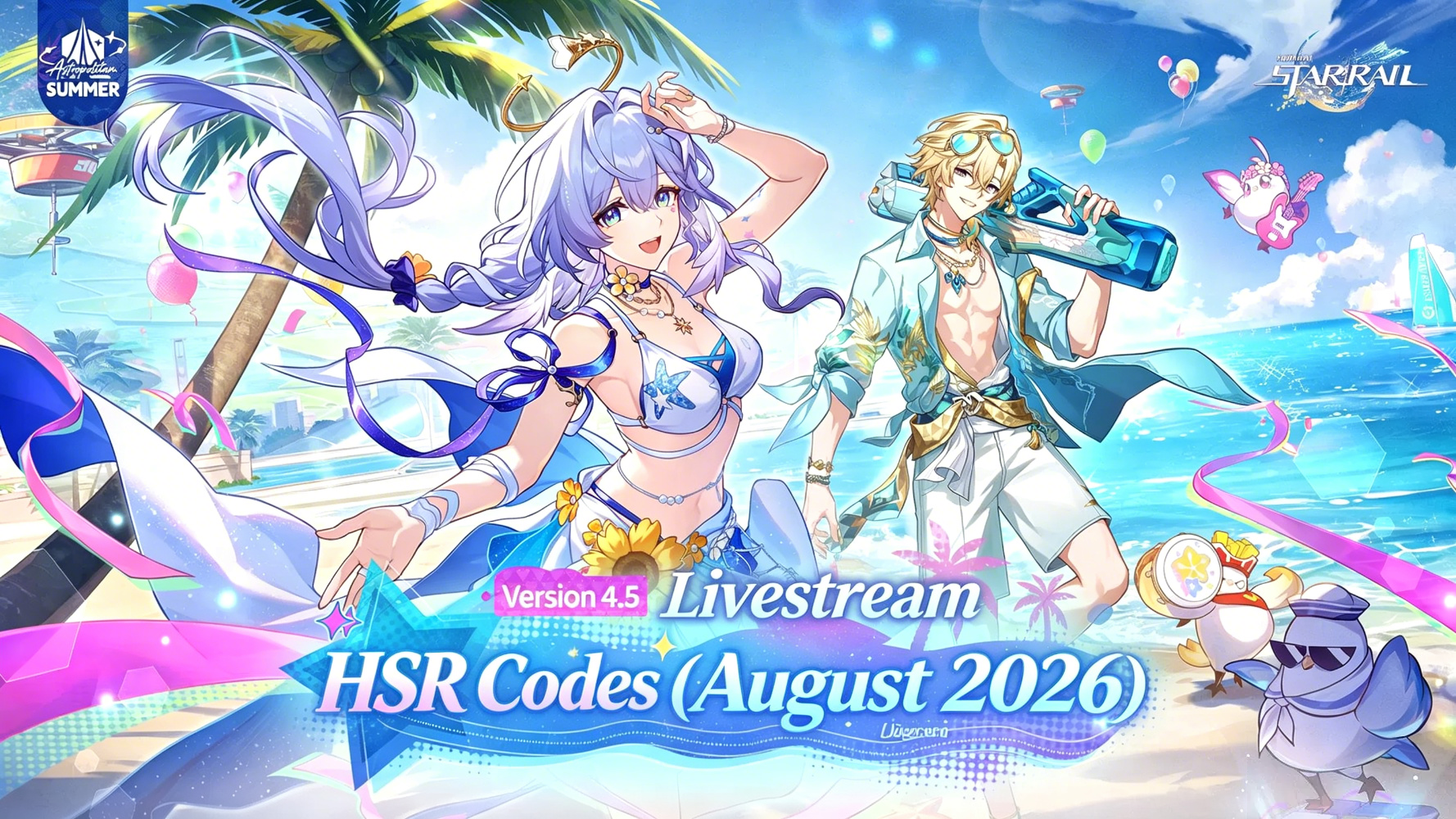 Honkai Star Rail 4.5 : livestream codes (August 2026)