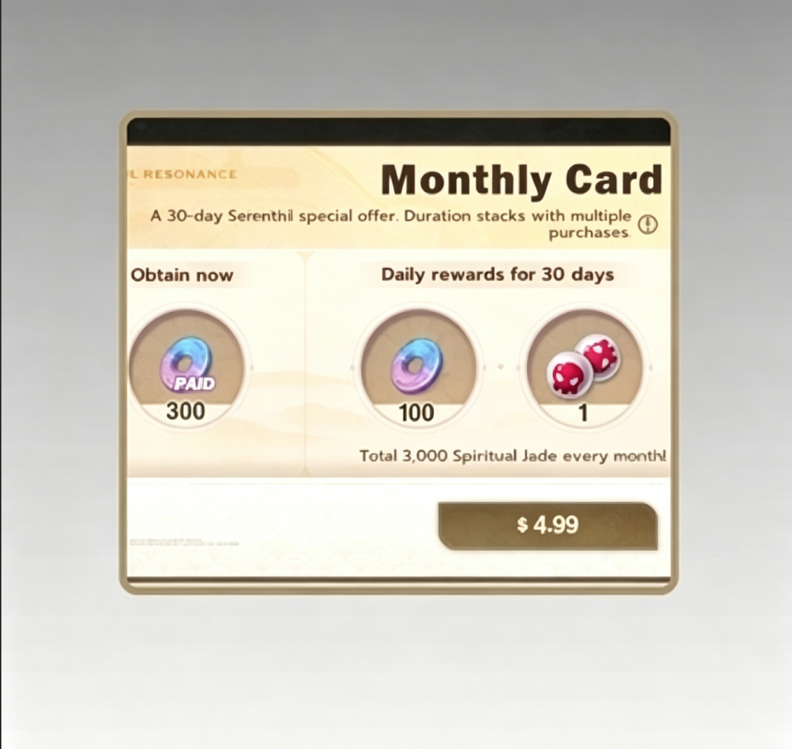 Monthly Card Membership